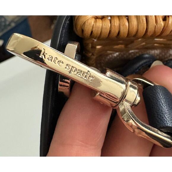 Kate Spade Wing It Polka Dot Wicker Butterfly Satchel - Brand New & Rare - Picture 7 of 14